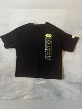 GAP Star Wars Black Tee with White Logo Size M